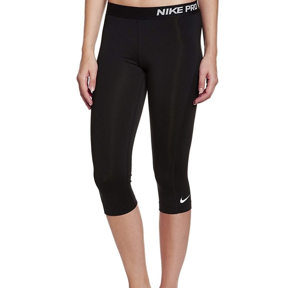 Nike Pants - Nike Pro Training Capris with Aqua accents